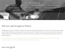 Tablet Screenshot of joebroughton.com